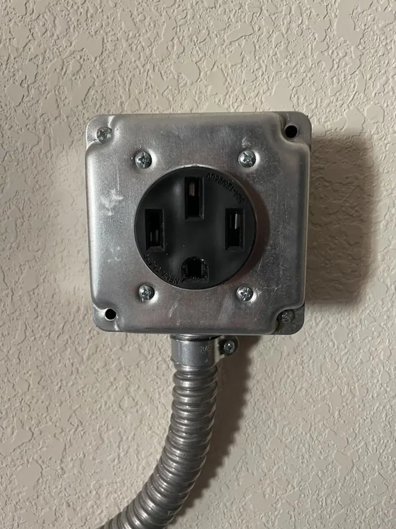 NEMA 14-50 outlet installed for Smart Home Electrical in Gibraltar