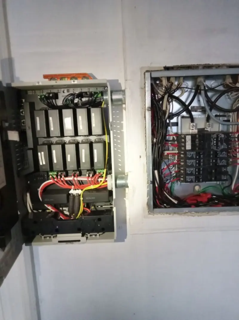 Electrical panel upgrade completed for Security Camera Wiring in Gibraltar